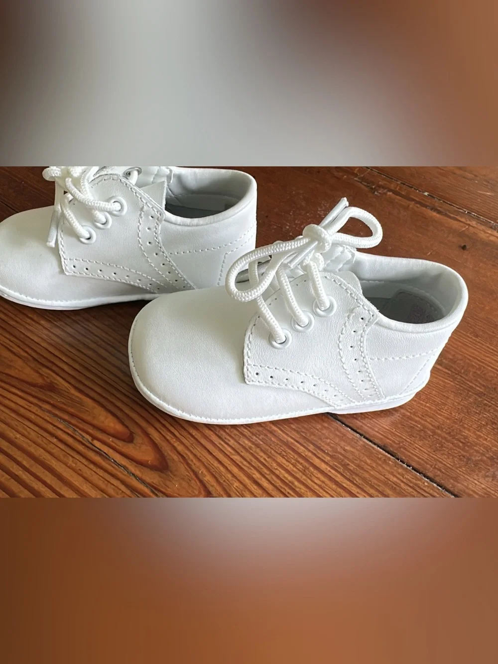 Angel Dear White Lace-Up Baby Walker Shoes